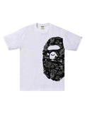 Bape Space Camo Side Big Ape Head T-Shirt White