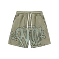 Syna World Graphic Fleece Shorts (Sage Green / Grey)