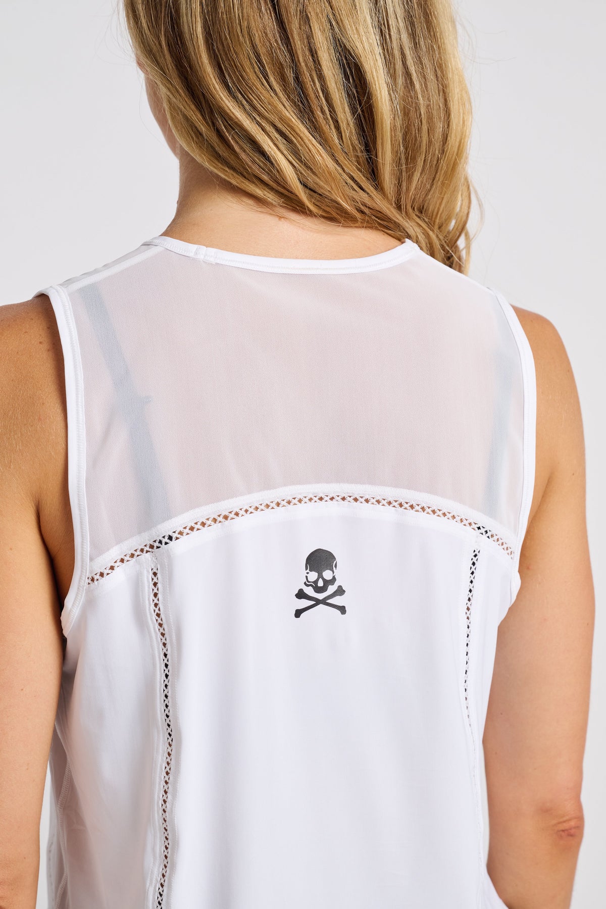 Sculpt Cropped Tank Lace Trim