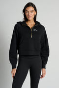 Scuba Oversized Half-Zip Hoodie