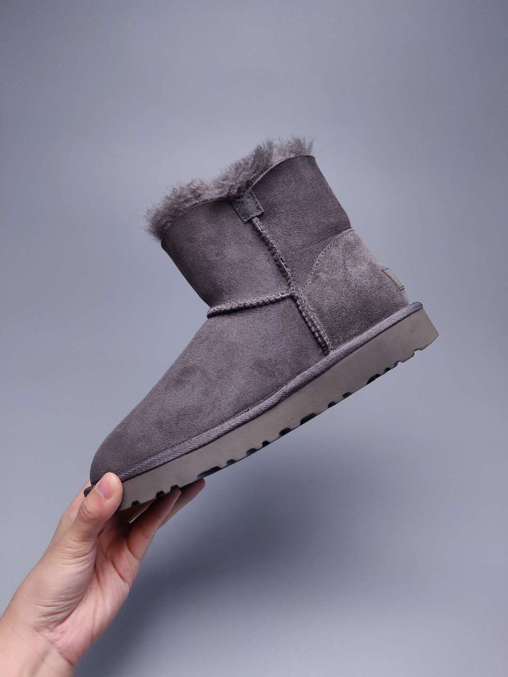 Grey Side Zip Ankle Boots — New Arrival | In Stock
