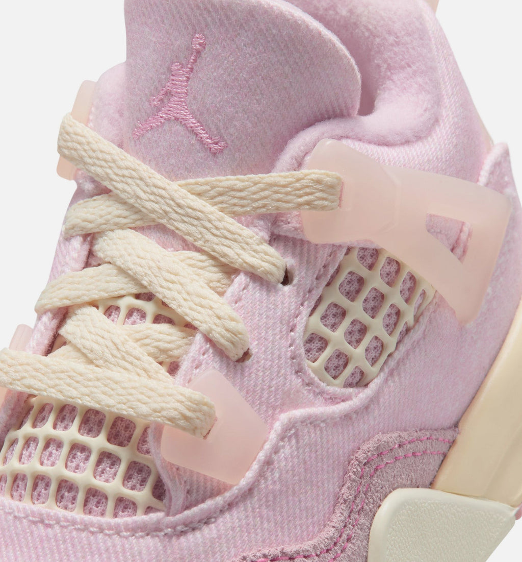 Air Jordan 4 Retro Pink Pearl & Iced Carmine Infant/Toddler Lifestyle Shoes - Iced Carmine/Coconut Milk/Anthracite/Muslin/Pinksicle