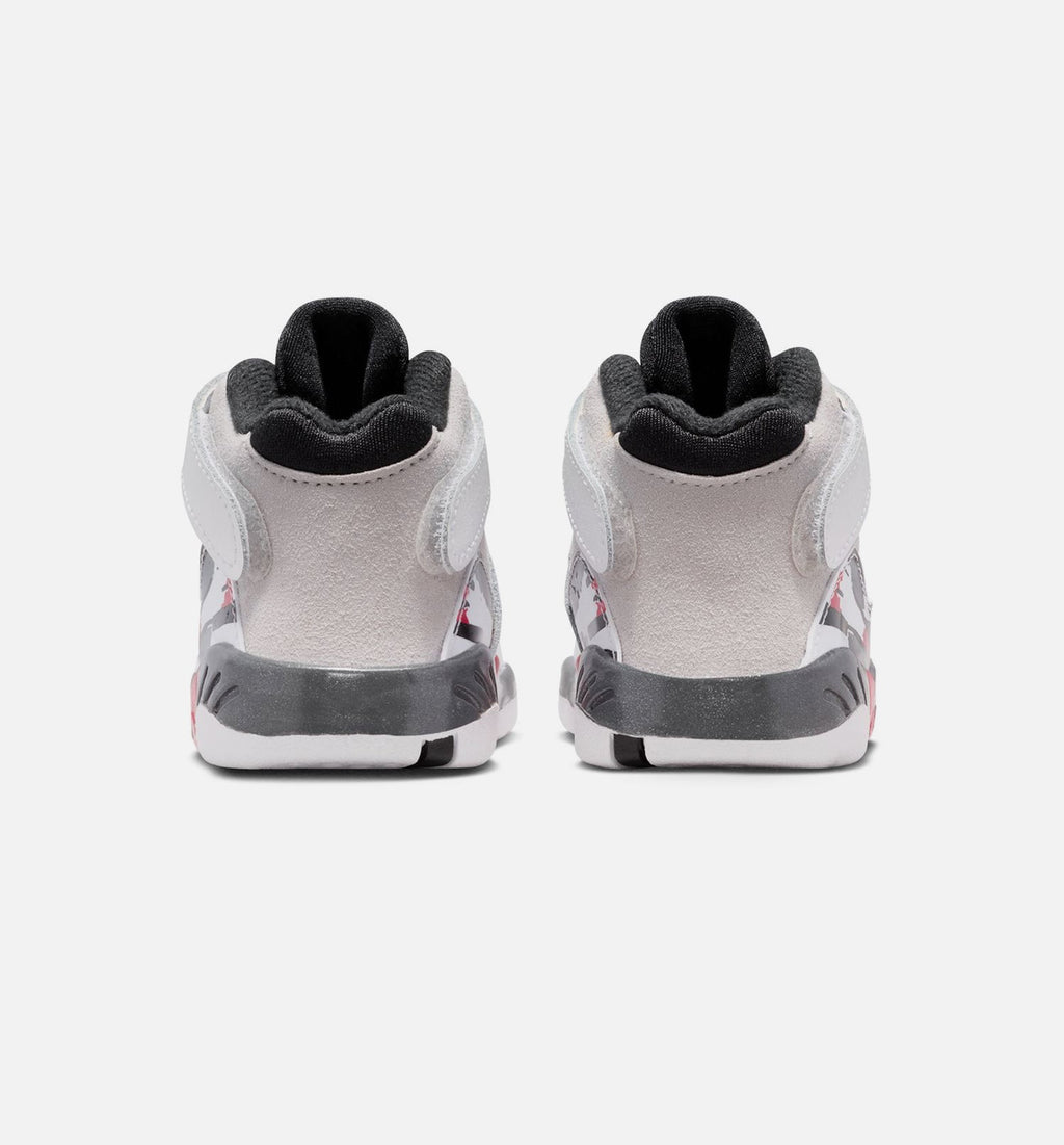 Air Jordan 8 Retro White And True Red Infant & Toddler Lifestyle Shoes - White/Black/True Red