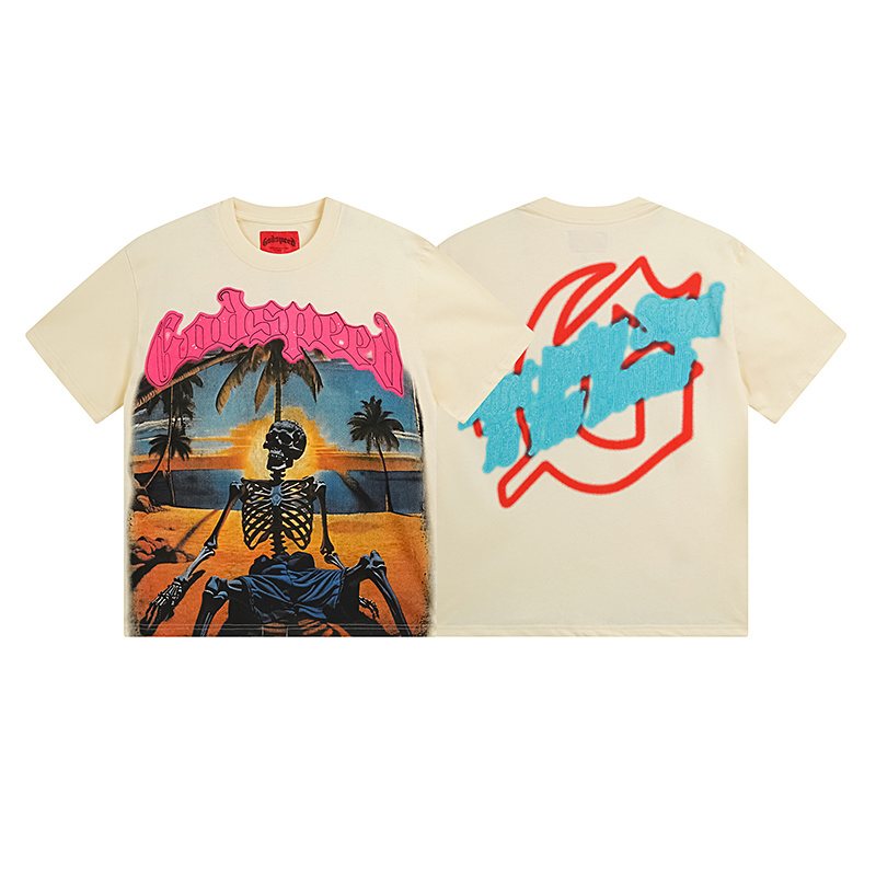 Godspeed Skeleton Beach Graphic Short-Sleeve T-Shirt