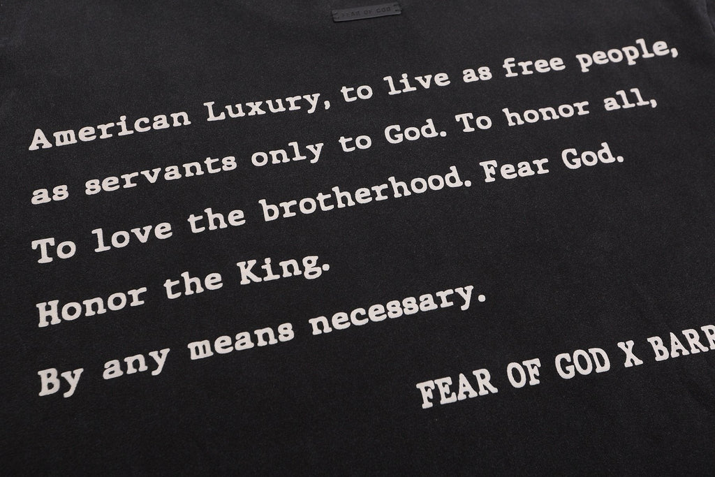 Fear of God x Barriers Live Free Graphic T-Shirt