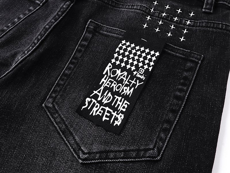 Ksubi Royalty Heroism Black Slim Tapered Jeans