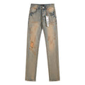 Purple Brand Light Blue Distressed Slim Tapered Jeans