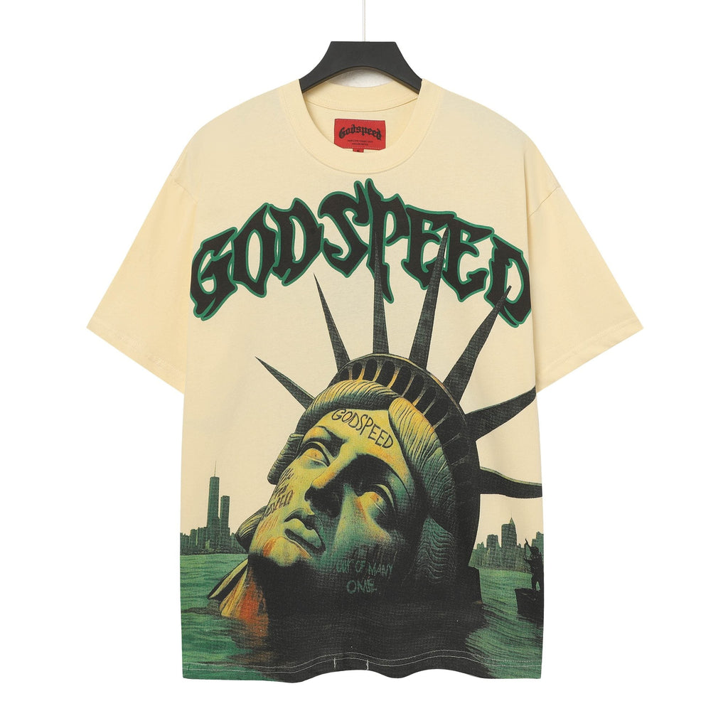 Godspeed Statue of Liberty Sun Eye Short-Sleeve T-Shirt