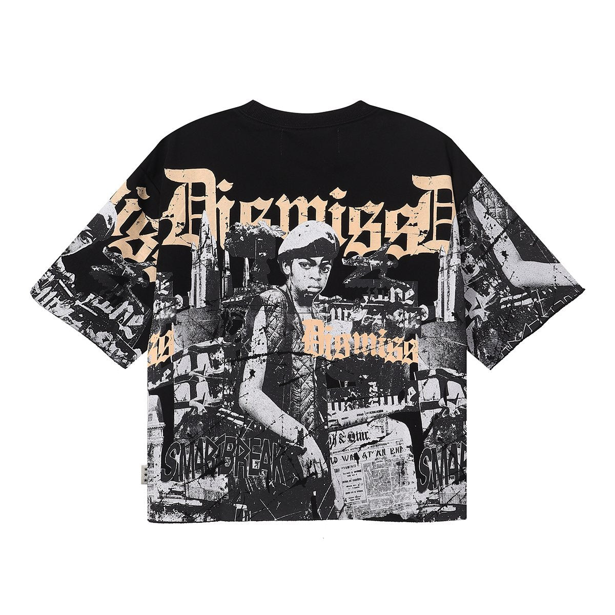 BKYS Revival Dismiss Photo-Collage Cropped T-Shirt