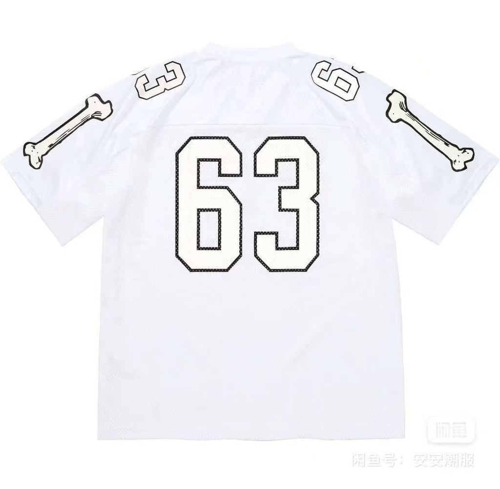 Supreme Number Graphic Mesh Football Jersey