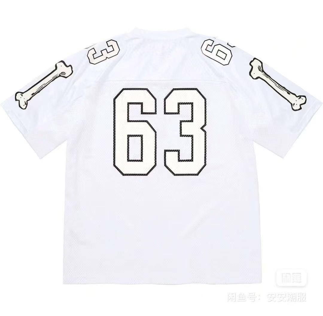 Supreme Number Graphic Mesh Football Jersey
