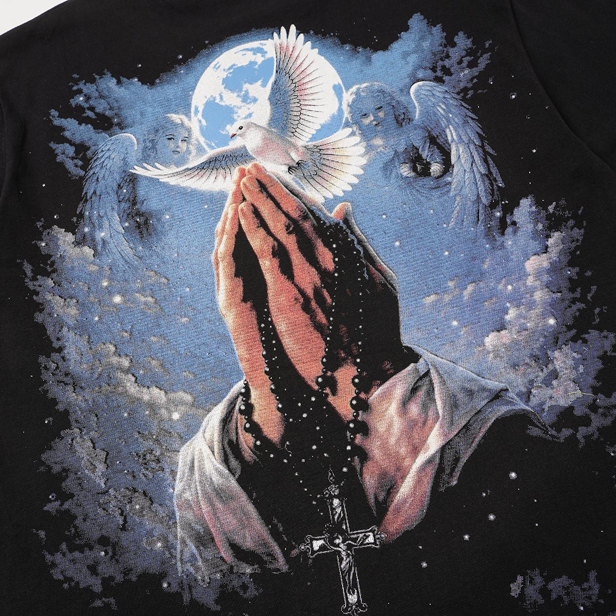 MIXED EMOTION Rhinestone Graphic Short-Sleeve T-Shirt