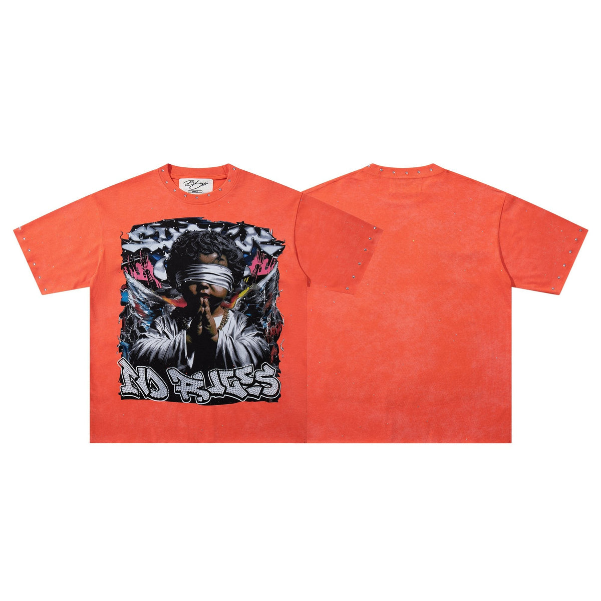 BKYS Revival Rhinestone Portrait Graphic T-Shirt
