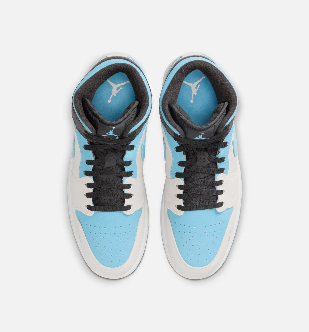 Air Jordan 1 Mid SE Men's Lifestyle Shoe - Summit White/Blue Chill/Black
