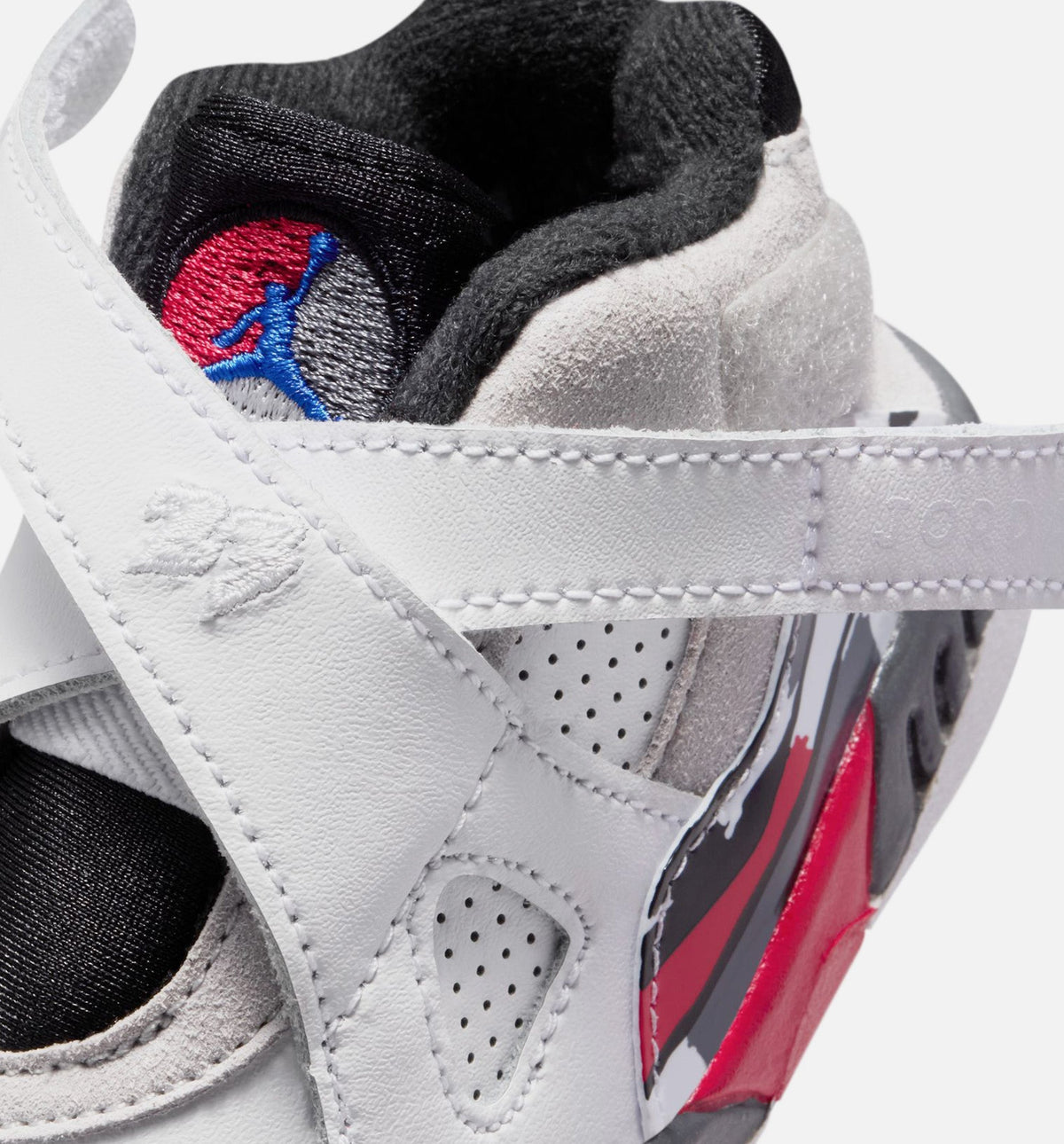 Air Jordan 8 Retro White And True Red Infant & Toddler Lifestyle Shoes - White/Black/True Red
