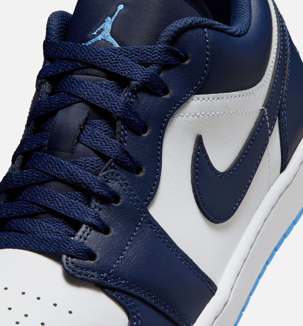 Air Jordan 1 Low Men's Lifestyle Shoes - Midnight Navy/University Blue/White