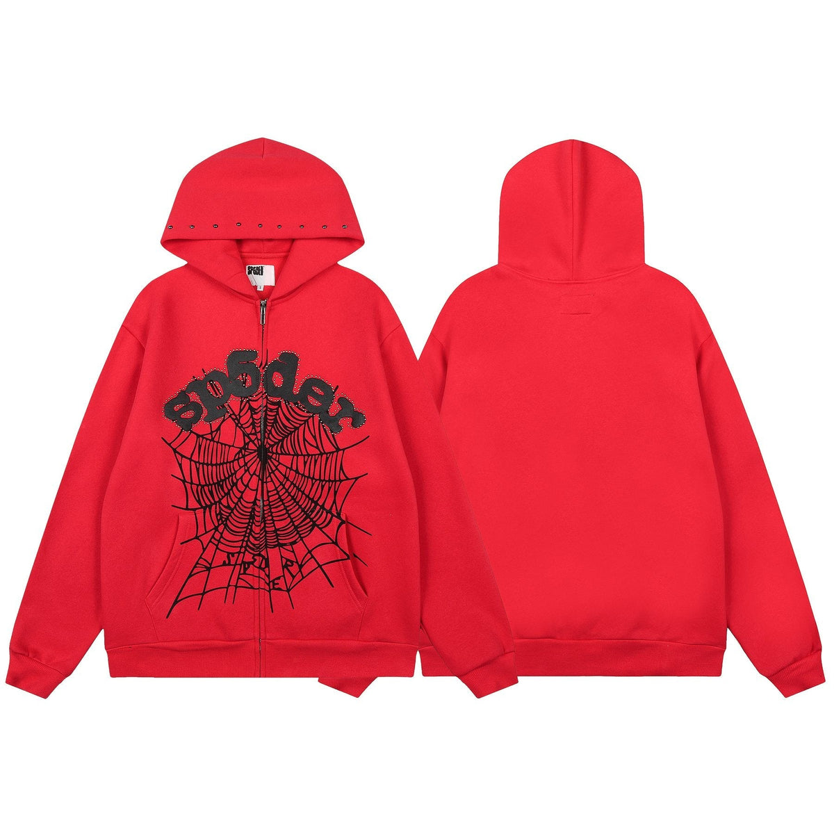 Sp5der Spiderweb Graphic Hoodie & Jogger Matching Set