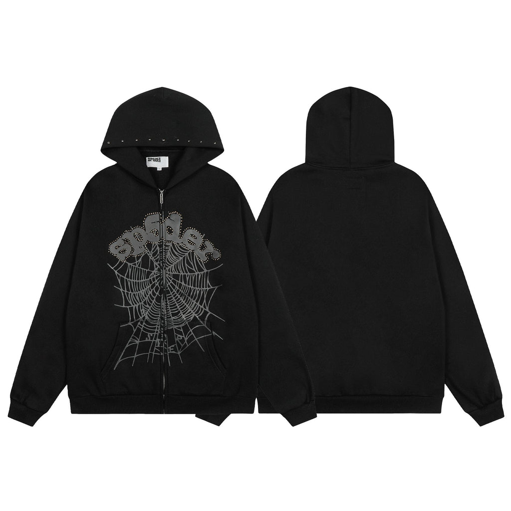 Sp5der Spiderweb Graphic Hoodie & Jogger Matching Set