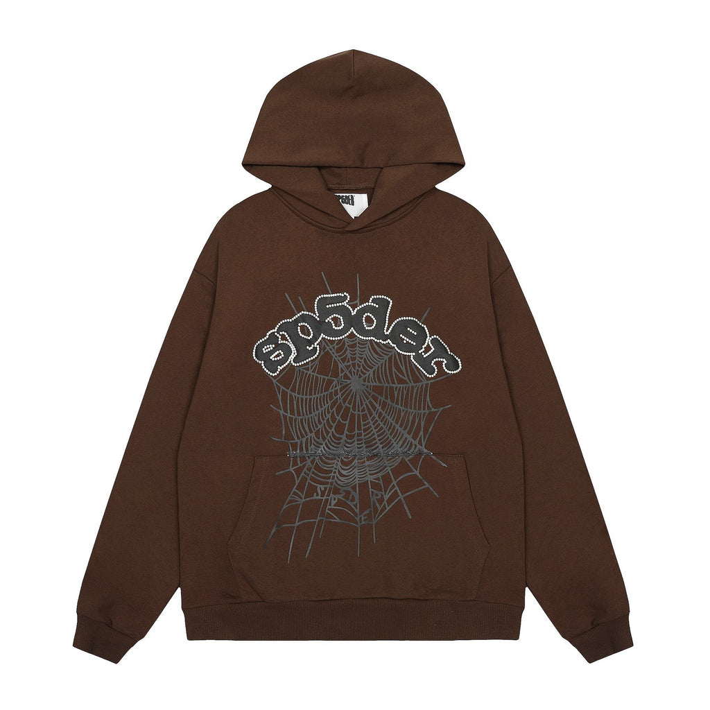 Sp5der Spiderweb Graphic Pullover Hoodie