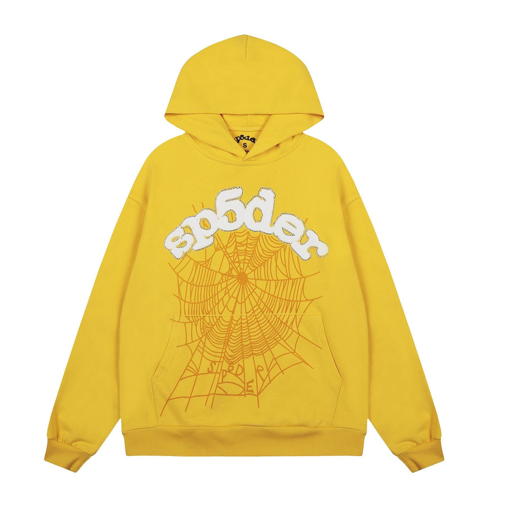 Sp5der Spiderweb Graphic Pullover Hoodie