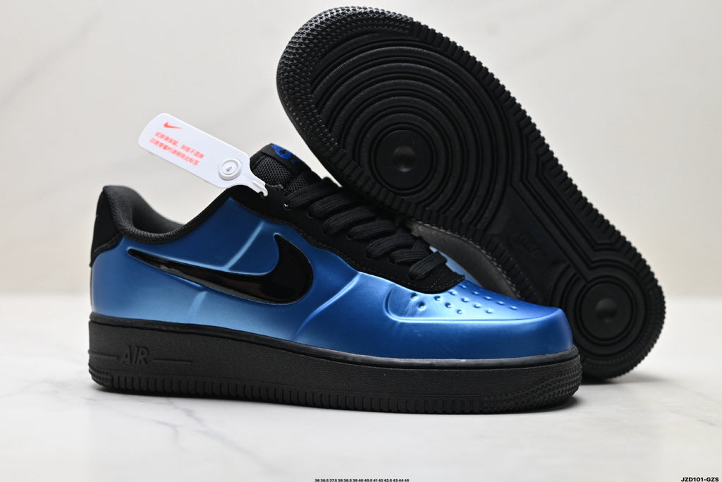 Nike Air Force 1 Low Royal Blue Black Unisex Sneakers Style 08