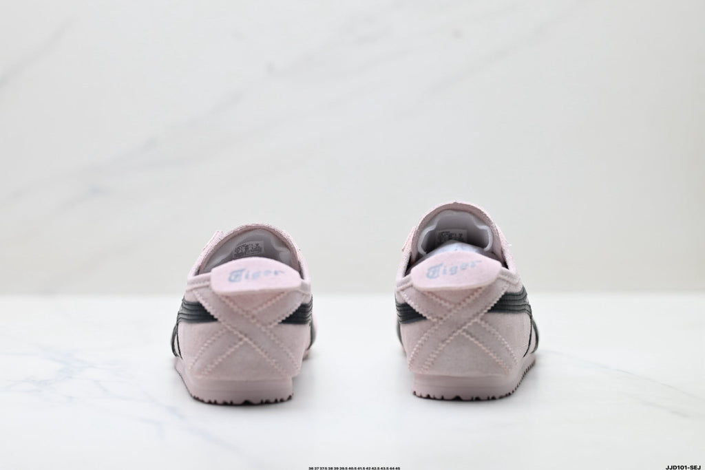 Onitsuka Tiger Retro Low Top Pale Pink Black Unisex Shoes Style 23