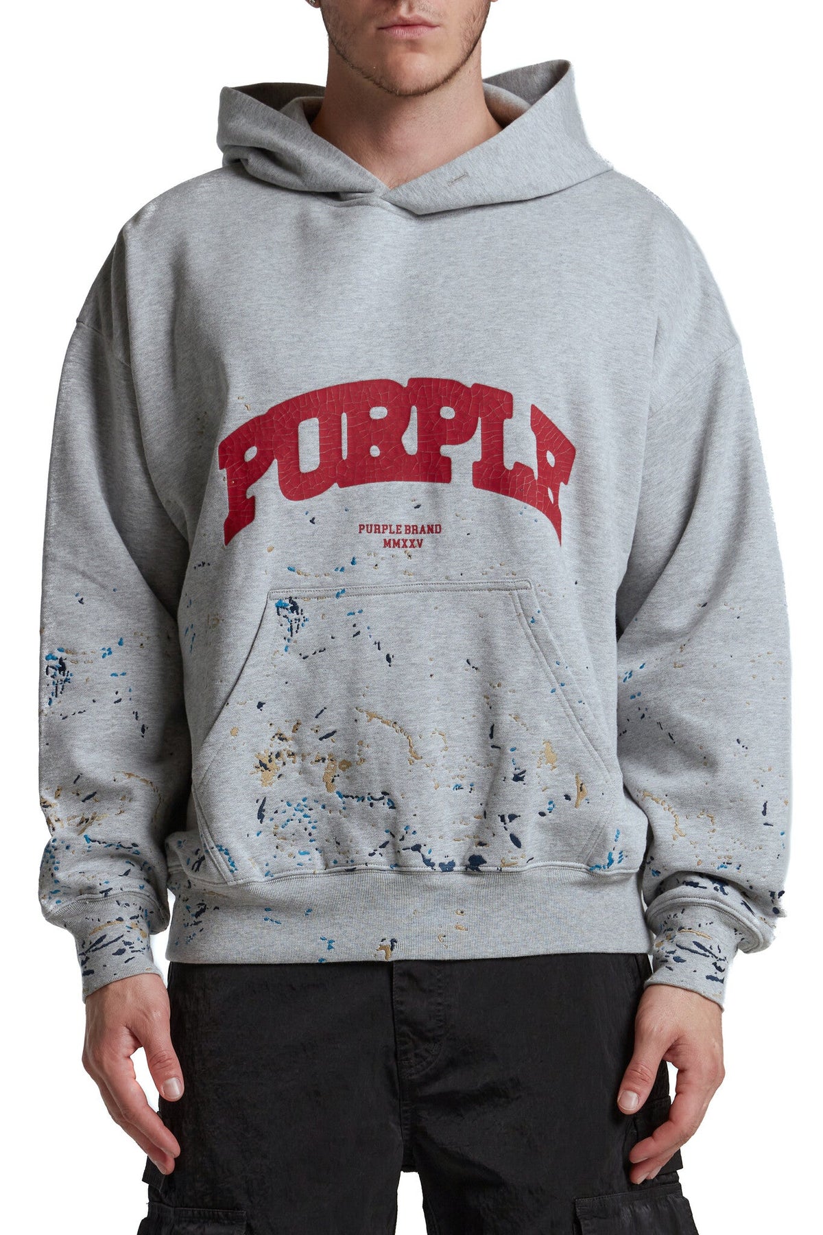 Purple Brand Midweight Fleece Pullover Hoodie