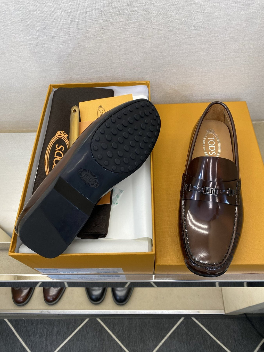 TOD'S Men's Dark Brown Tassel Loafers
