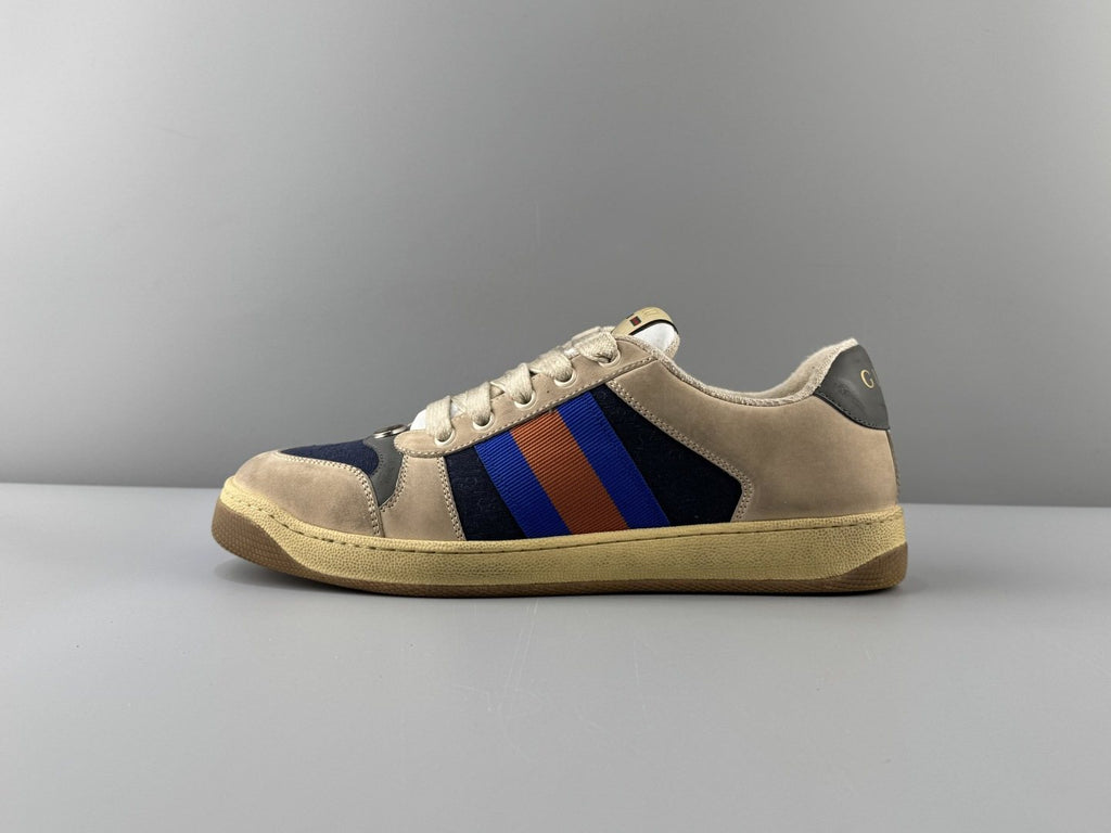 Gucci Aged Stripe Low-Top Sneakers