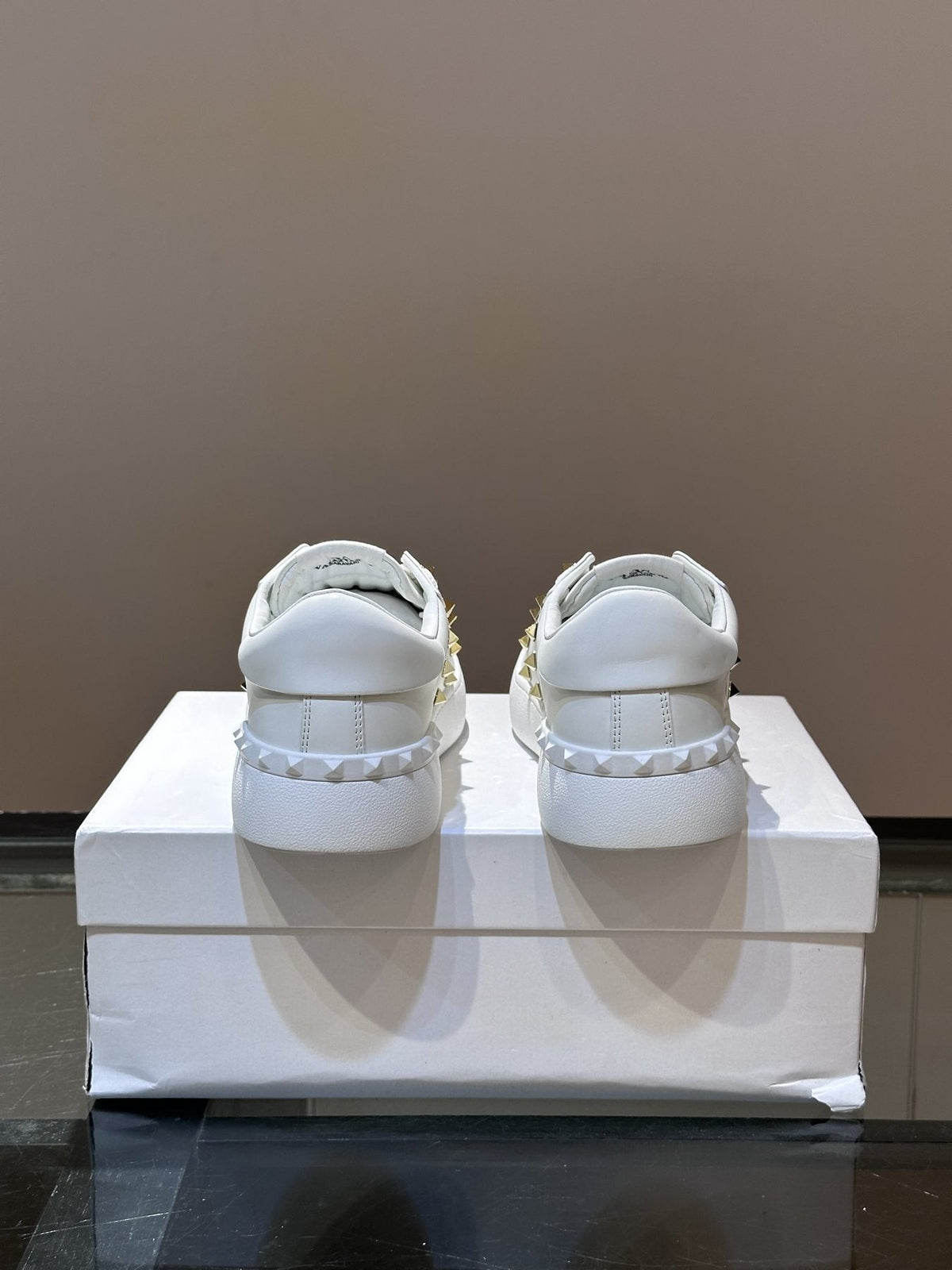 Valentino Gold Stud Low-Top Sneakers