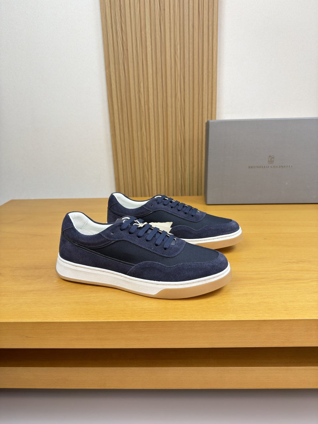Brunello Cucinelli Color-Block Low-Top Sneakers