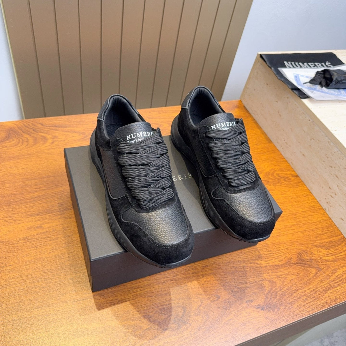 Numeris Paneled Low-Top Sneakers