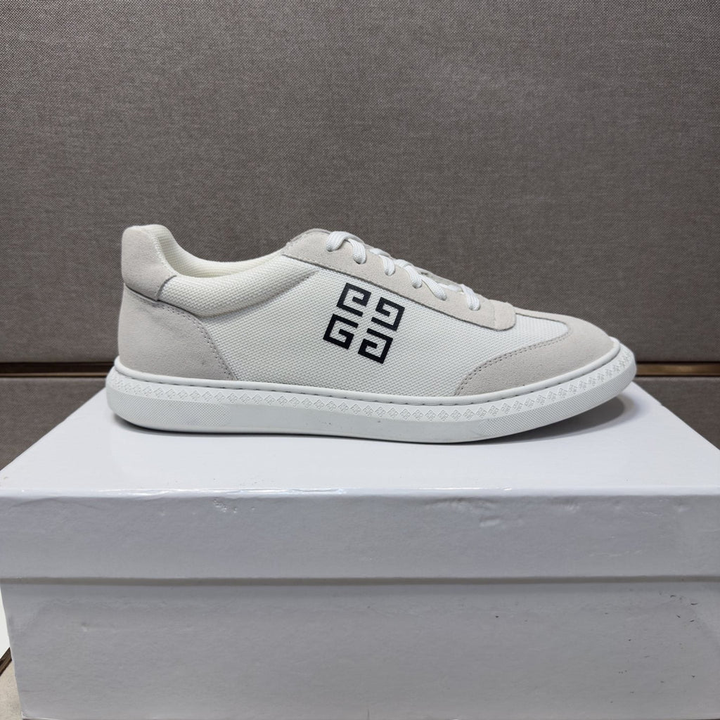 Givenchy Men's Geometric Emblem Low-Top Sneakers