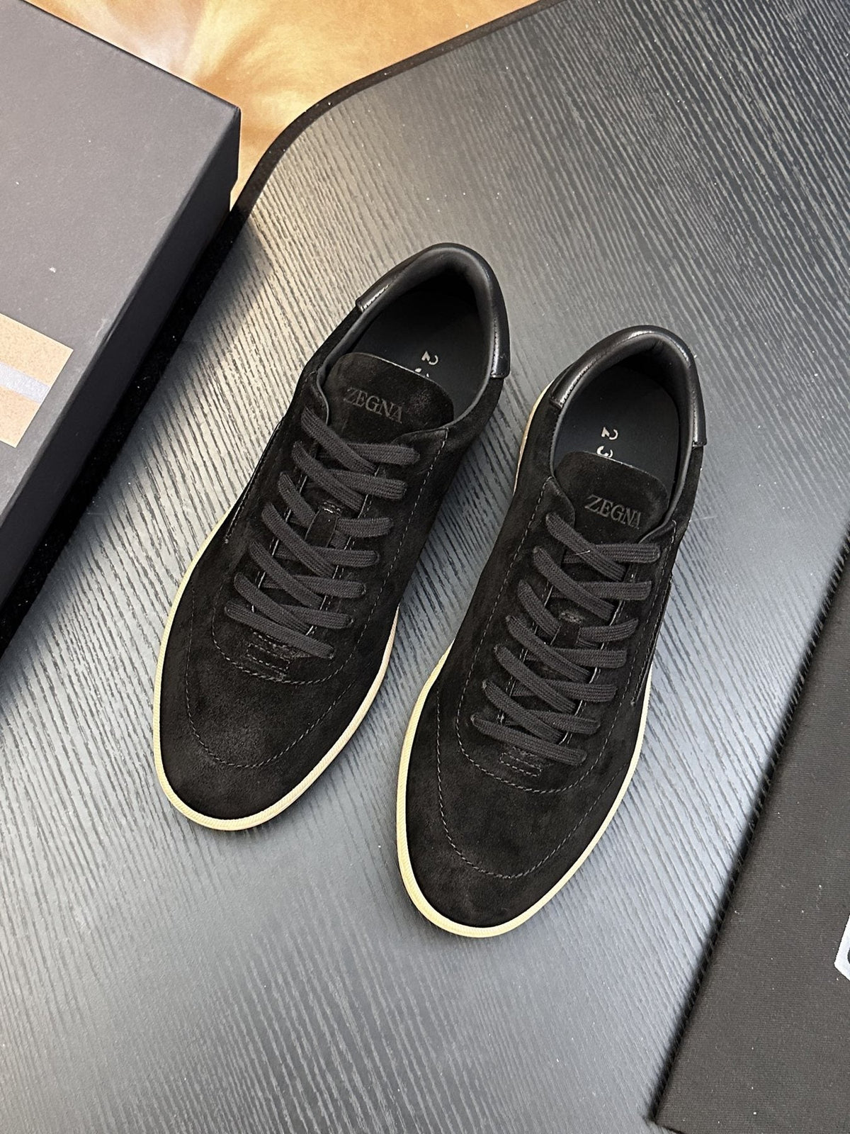 Zegna Suede Lace-Up Sneakers