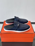 Hermès H-Accent Slip-On Mules