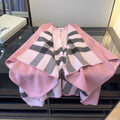 Burberry Reversible Plaid Cape Wrap