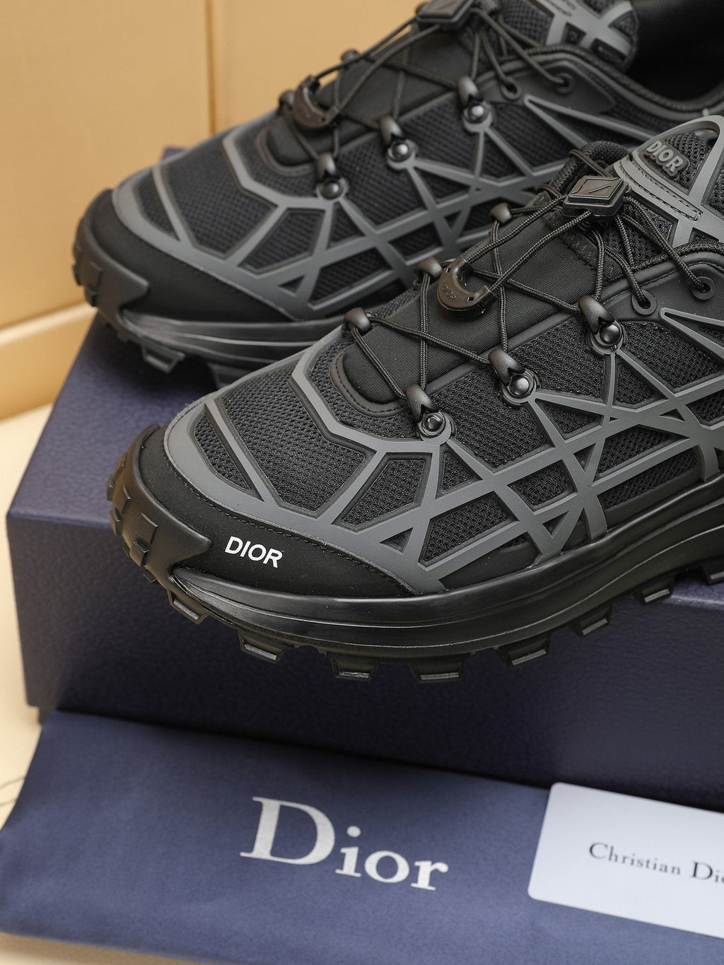 Dior B31 Runner White and Light Gray Sneakers