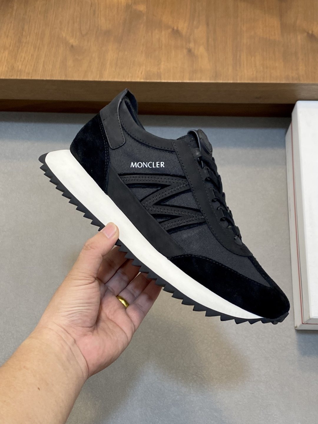 Moncler Men's Low-Top Mesh Sneakers