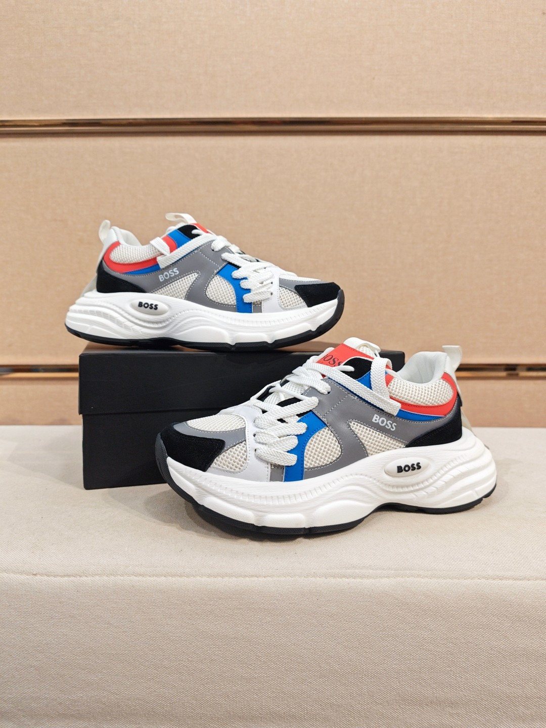 Hugo Boss Men's Mesh Panel Sneakers