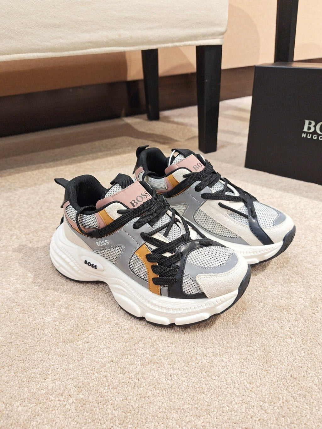 Hugo Boss Men's Mesh Panel Sneakers