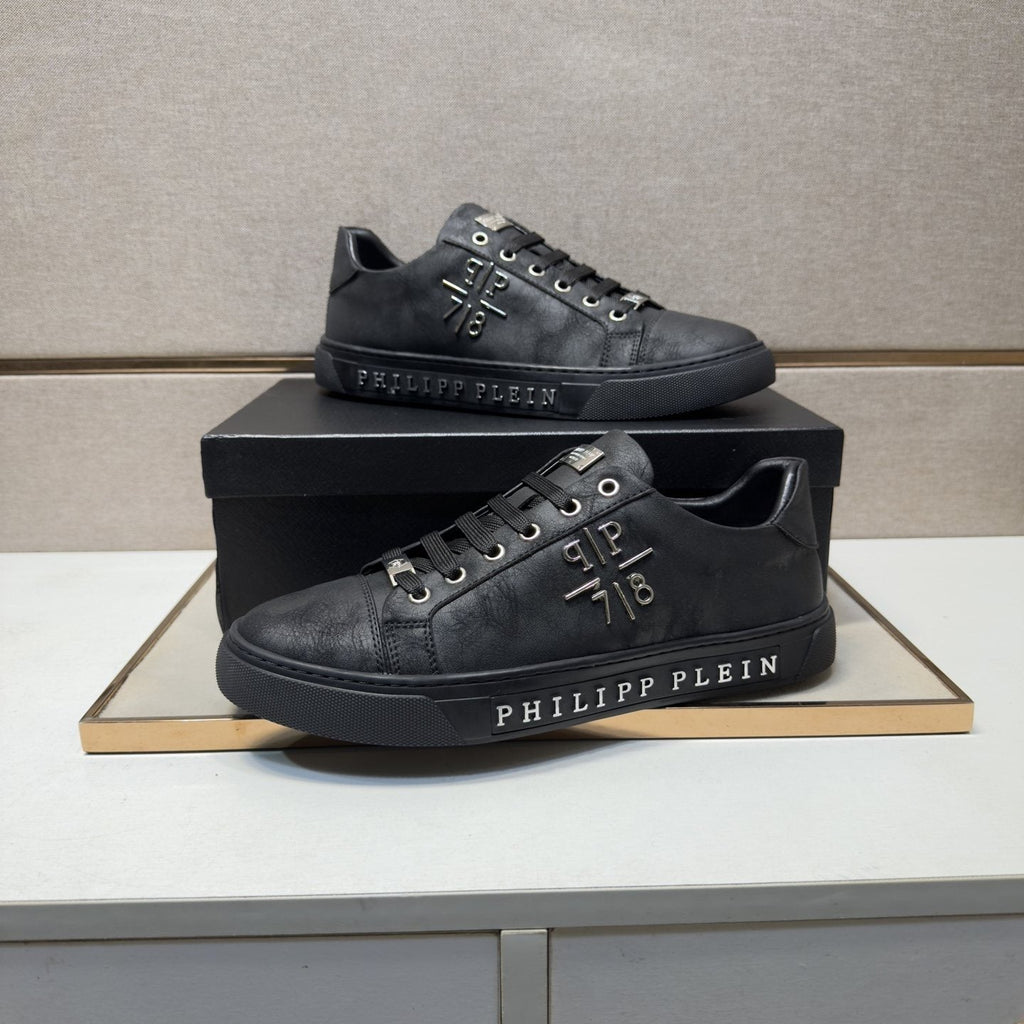Philipp Plein Men's Logo Low-Top Sneakers