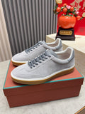 Loro Piana Tennis Walk Suede Low-Top Sneakers