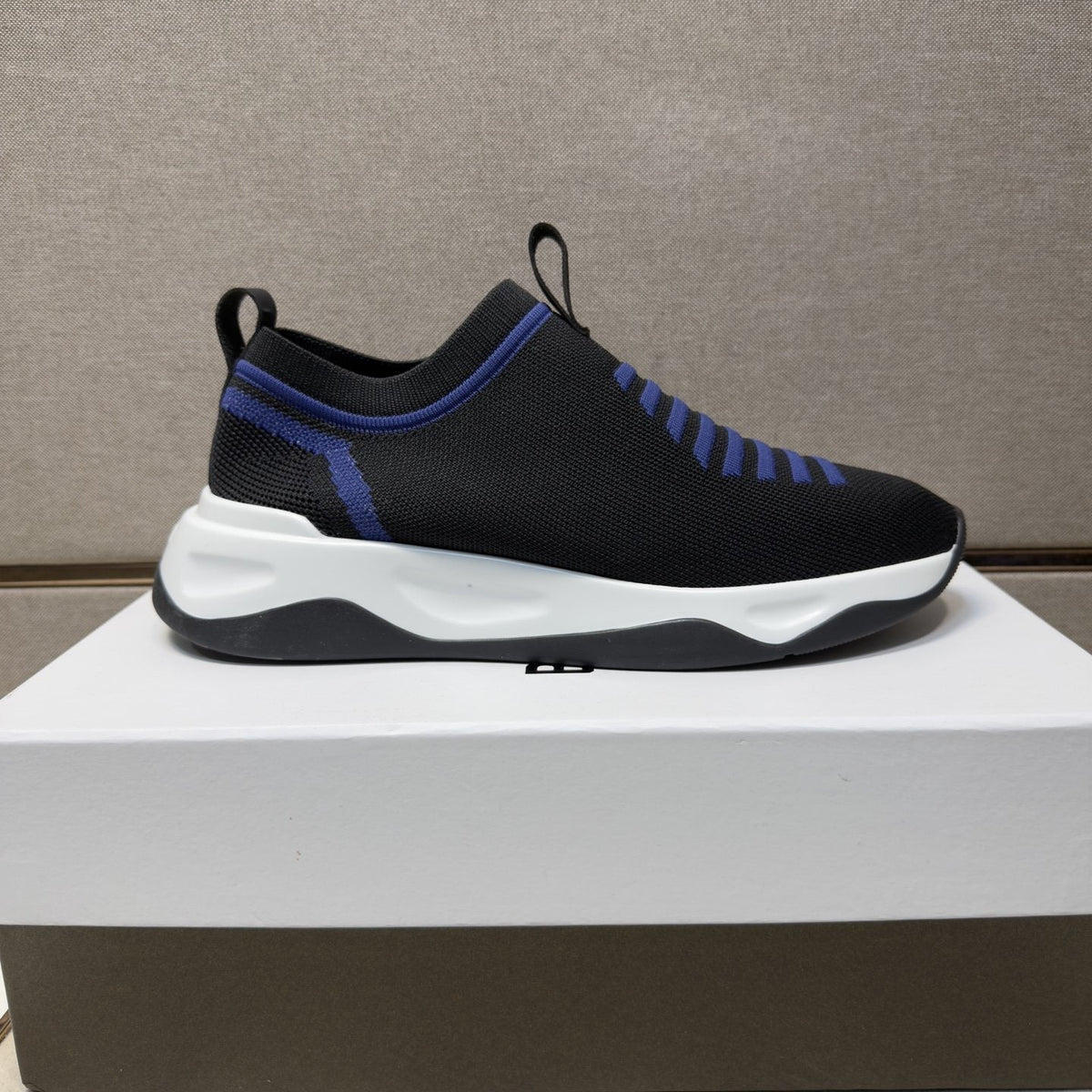 Berluti Men's Ribbed Slip-On Sneakers