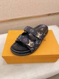 Louis Vuitton Men's Double-Strap Slide Sandals
