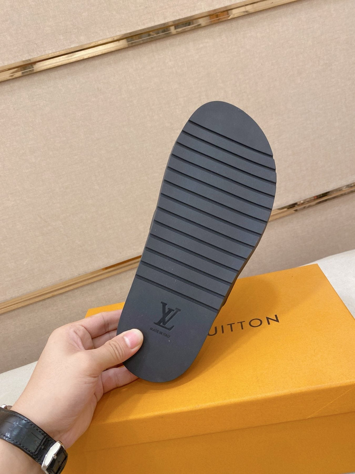 Louis Vuitton Men's Double-Strap Slide Sandals