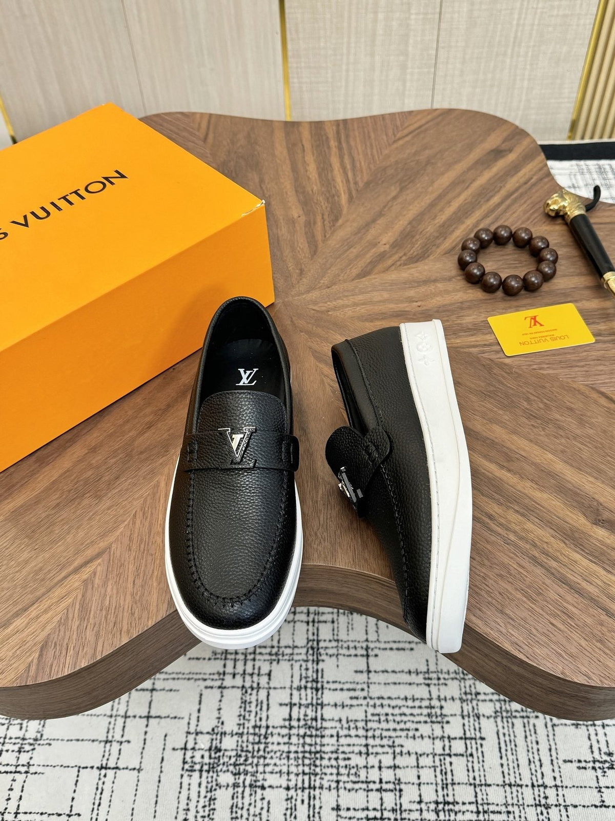 Louis Vuitton Logo Strap Slip-On Shoes