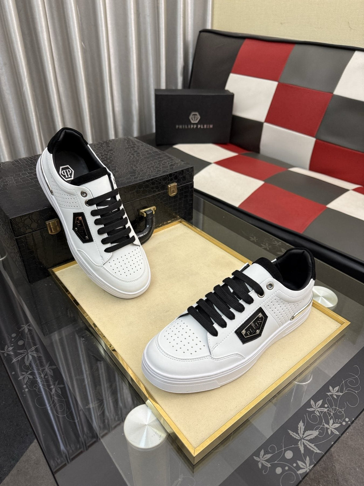 Philipp Plein Low-Top Sneakers with Side Badge