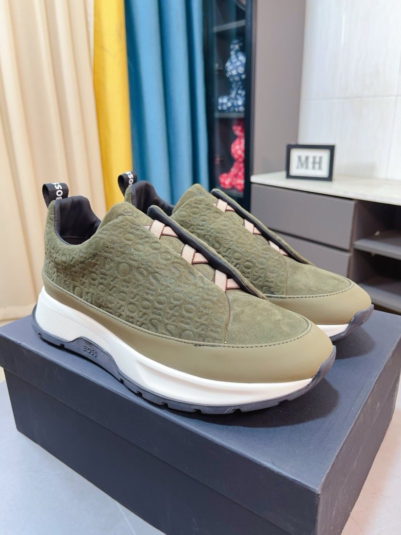 Hugo Boss Men's Textured Low-Top Sneakers