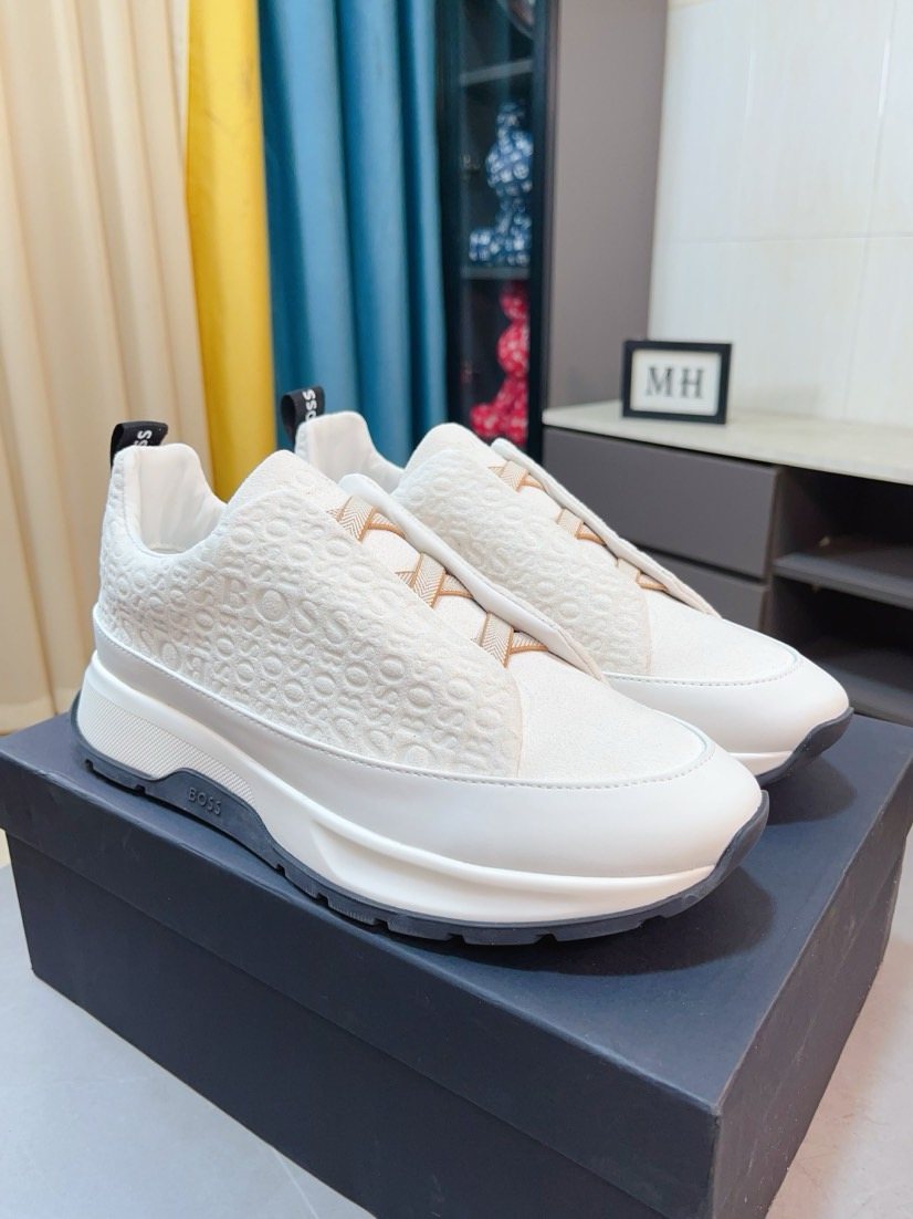 Hugo Boss Men's Textured Low-Top Sneakers