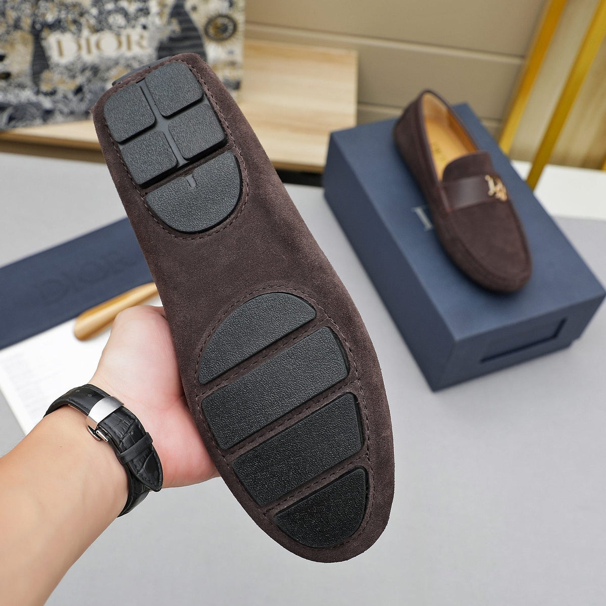 Dior Metal Hardware Loafers